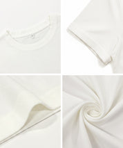 棉質純色法式袖上衣 (French Sleeve T-Shirt )