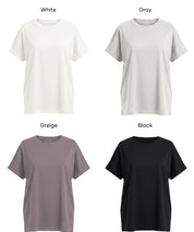棉質純色法式袖上衣 (French Sleeve T-Shirt )