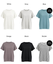 Cotton Plain French Sleeve T-shirt