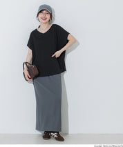 【早秋新品】 棉質蝙蝠袖V領T-Shirt