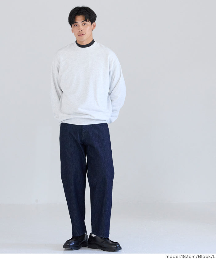 男裝基礎款半高領長袖上衣T恤