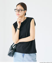 棉質純色無袖上衣 背心(U.S. COTTON  Sleeveles)