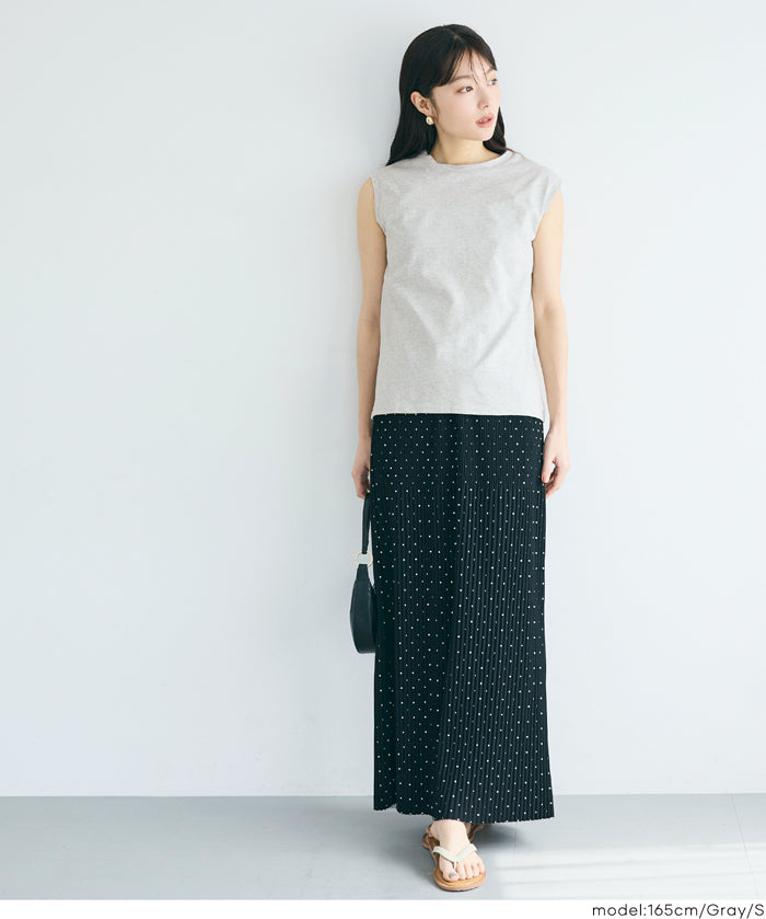 棉質純色無袖上衣 背心(U.S. COTTON  Sleeveles)