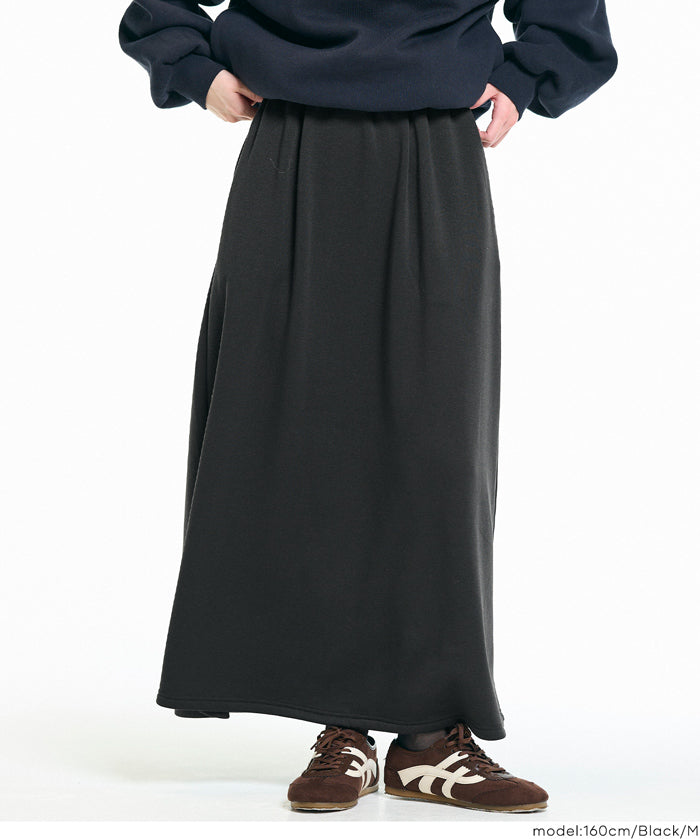 【保暖內刷毛】優雅A字長裙