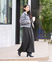 【保暖內刷毛】優雅A字長裙