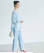 UVCUT 薄款V領中長針織外套