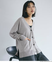 UVCUT 薄款V領中長針織外套