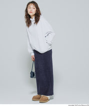 可機洗 可配套雪尼爾直筒針織半裙