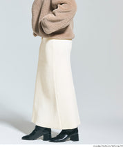 可機洗 可配套雪尼爾直筒針織半裙