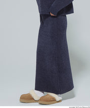 可機洗 可配套雪尼爾直筒針織半裙