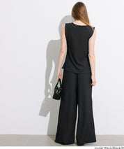 皺褶肌理彈性金扣背心 (Button vest with textured)