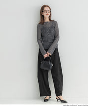 日系蕾絲船領長袖上衣