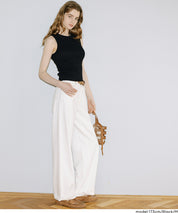 合身螺紋無袖背心 (Wide rib tank top)
