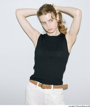 合身螺紋無袖背心 (Wide rib tank top)
