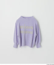 童裝細閃LOGO毛絨長袖毛衣