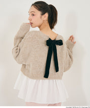 背後蝴蝶結拼接娃娃上衣