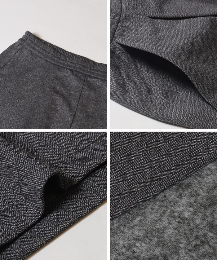 【保暖內刷毛】可機洗彈性西裝寬褲