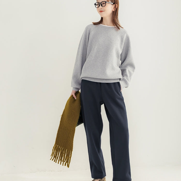 日系層次感衛衣風針織上衣