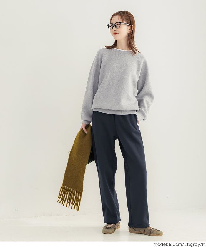 日系層次感衛衣風針織上衣