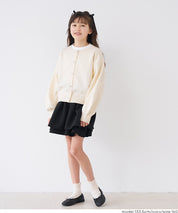 Children's Heart-Shaped Round Neck Knit Cardigan 