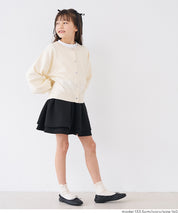 Children's Heart-Shaped Round Neck Knit Cardigan 