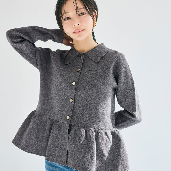 日系可愛金釦長袖娃娃上衣