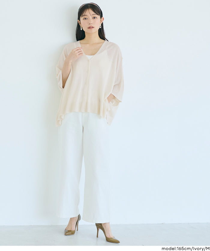 寬鬆蝙蝠袖休閒針織開衫 (Big Poncho Cardigan)