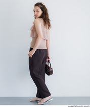 日系蕾絲拼接無袖針織上衣 (Sleeveless frill knit top)
