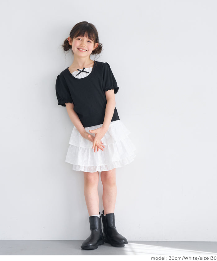 童裝蕾絲蛋糕迷你短裙