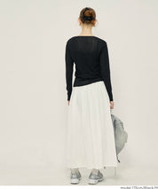 透膚彈性薄長袖上衣