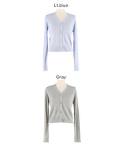 輕盈透膚合身針織外套