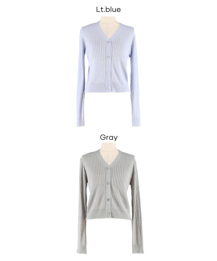 輕盈透膚合身針織外套