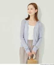 輕盈透膚合身針織外套