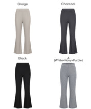 彈性細百褶休閒長褲