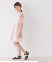 Girls' off-the-shoulder dress