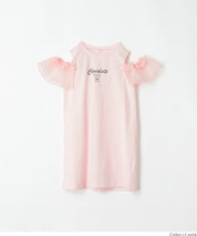 Girls' off-the-shoulder dress