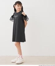 Girls' off-the-shoulder dress