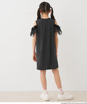 Girls' off-the-shoulder dress