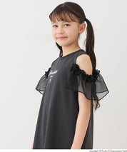 Girls' off-the-shoulder dress
