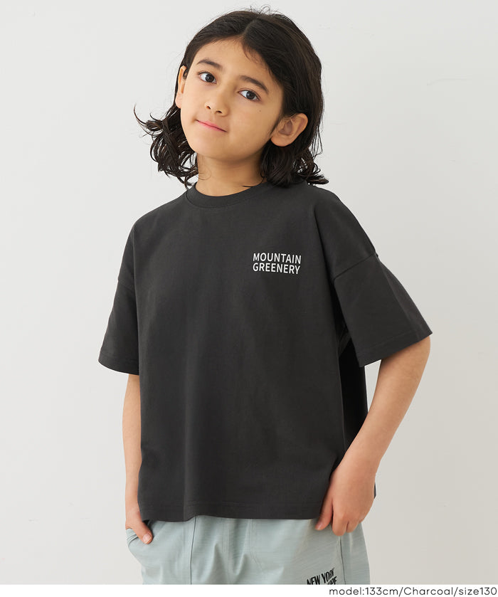 童裝圖案印刷短袖上衣