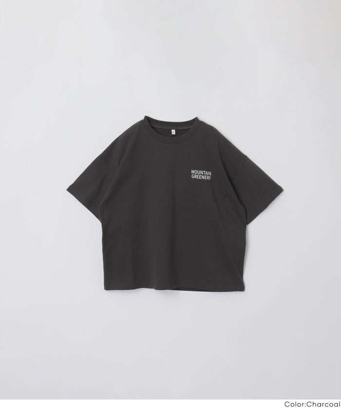 童裝圖案印刷短袖上衣