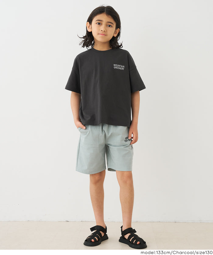 童裝圖案印刷短袖上衣