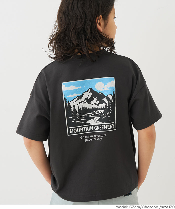 童裝圖案印刷短袖上衣