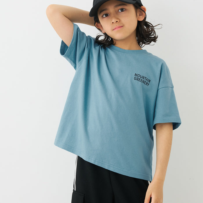 童裝圖案印刷短袖上衣