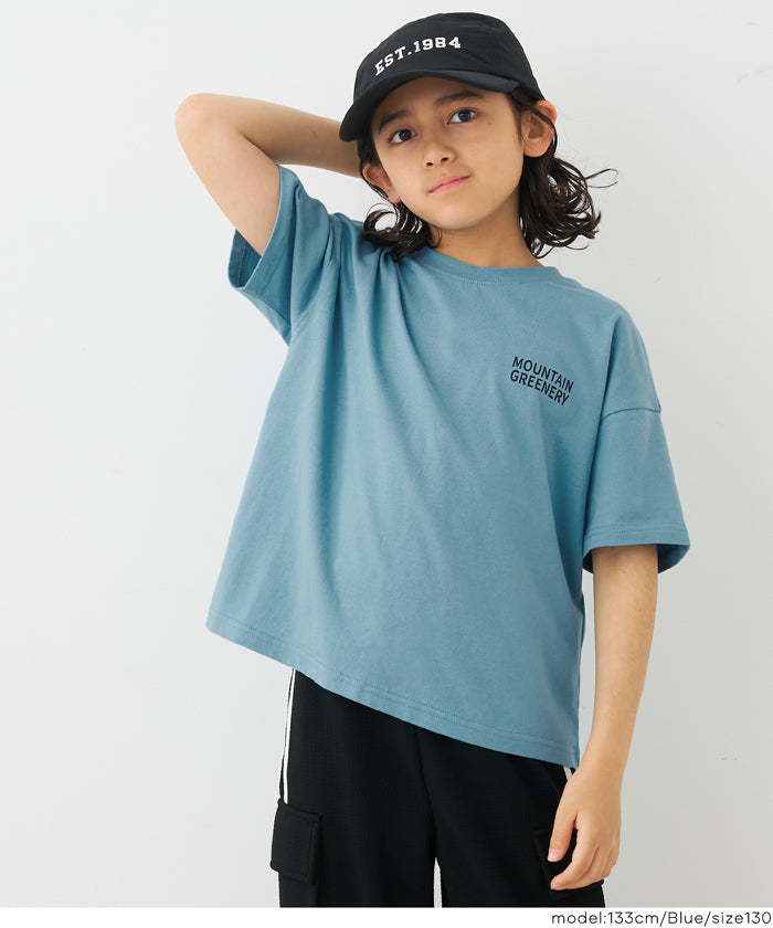 童裝圖案印刷短袖上衣