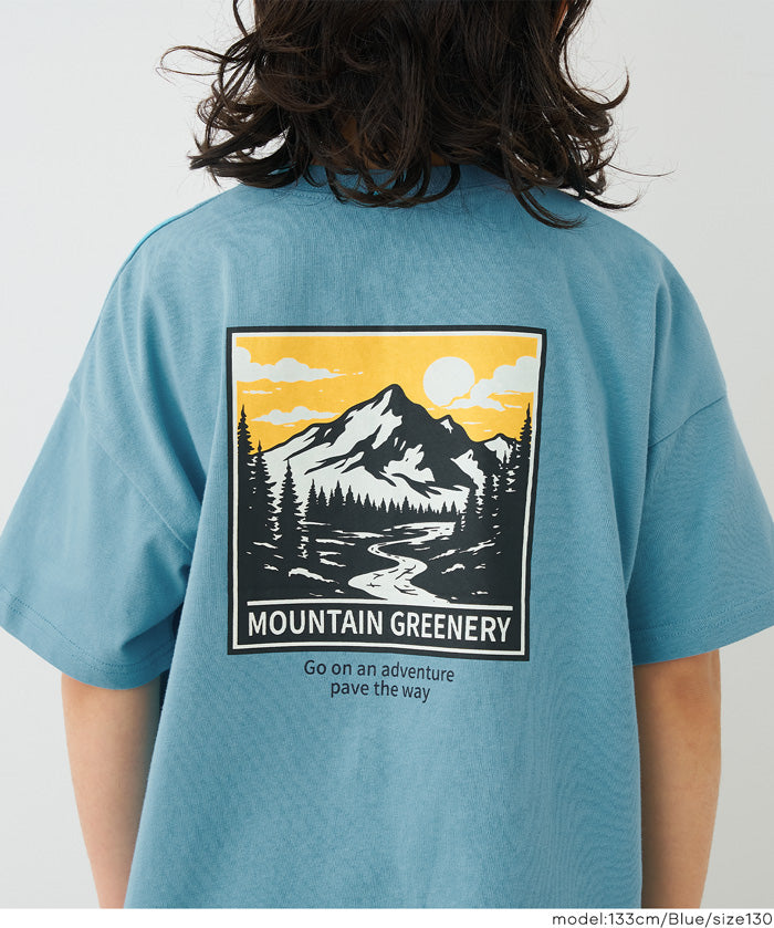 童裝圖案印刷短袖上衣