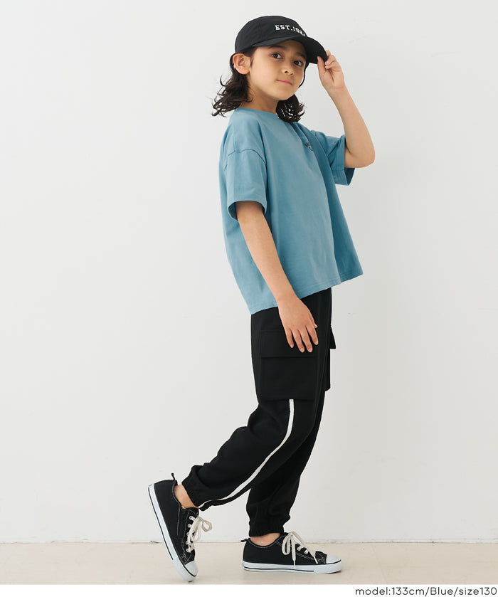 童裝圖案印刷短袖上衣