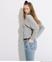 假兩件設計彈性透膚開衫