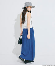 氣質光澤感皺褶A字不規則百褶裙 (Random Pleated Skirt)