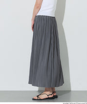 氣質光澤感皺褶A字不規則百褶裙 (Random Pleated Skirt)